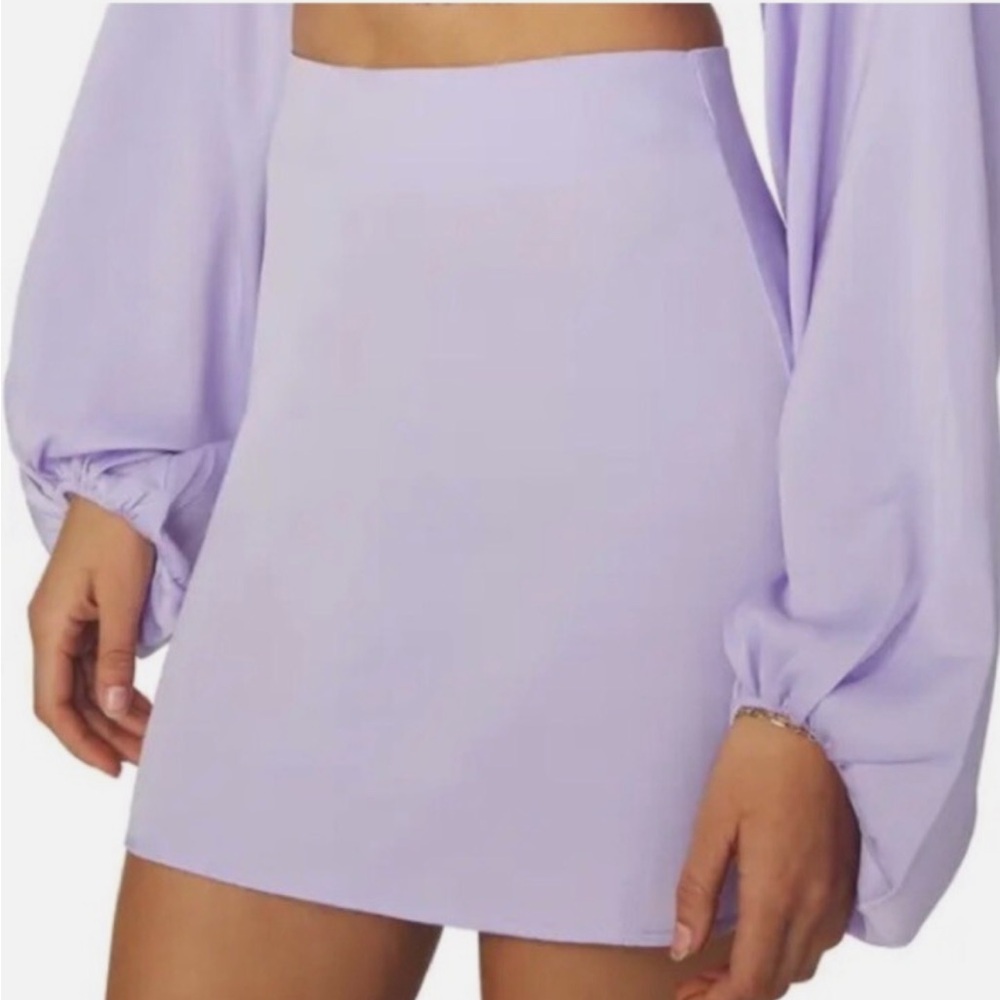 WeWoreWhat • Women’s Heather Lilac Purple Mini Slip Skirt Small NWT